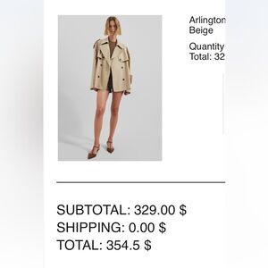 The Frankie Shop Light Tan Coat